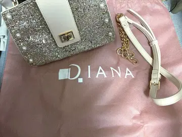 D.IANA 다이애나 골드 스팽글 숄더백