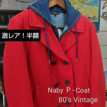 초레어! NAVY P 코트 80s Vintage 새상품급