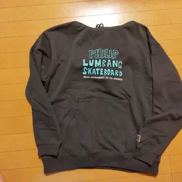 Philip Lumbang 스케이트보드 후드티 그레이
