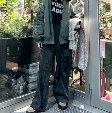 니코앤드 릴렉스 기모 카고 팬츠 M