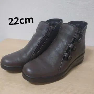 새상품급 moonstar 숏부츠 사이드 지퍼 22cm