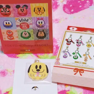 디즈니 플루토 달마 키체인 오쇼가츠 2026