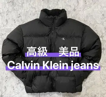 새상품급 Calvin Klein Jeans 블랙 다운 자켓 S -M
