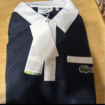 LACOSTE 네이비 피케 셔츠