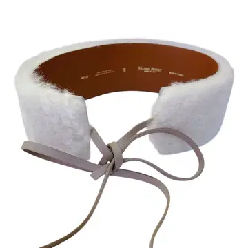 컨디션 최상 MAISON BOINET 무스탕 새시 벨트 프랑스제