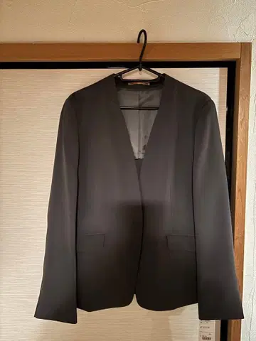 오리히카 다크 그레이 노카라 자켓