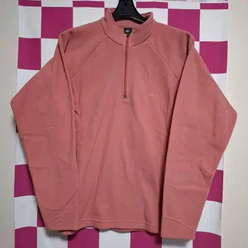 mont-bell 핑크 하프 지퍼 플리스 셔미즈 풀오버