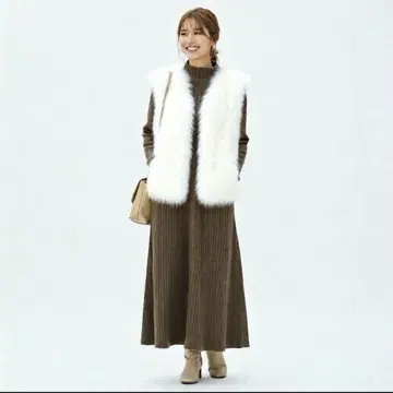 Aperi 리브 니트 원피스