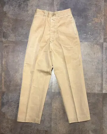 50s TROUSERS MEN'S COTTON UNIFORM TWILL