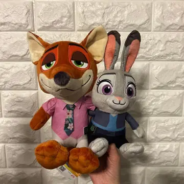 주토피아2 페어 봉제 인형 닉 주디