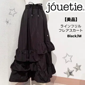 jouetie 블랙 라인 프릴 플레어 스커트 M [새상품급]