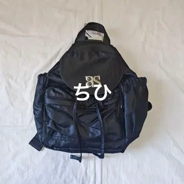 ason 블랙 로고 백팩