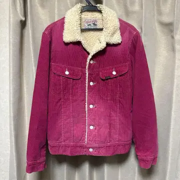 레어 Lee 리 스톰 라이더 핑크 빈티지 가공 M 코듀로이