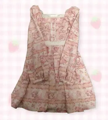 LIZ LISA 헤이세이 프릴 리본 원피스 핑크