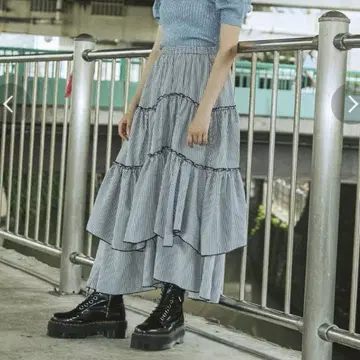 jouetie 티어드 코튼 스커트