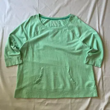 00s 무지 맨투맨 트레이닝복 라임 그린 그런지 Y2K 구제 의류