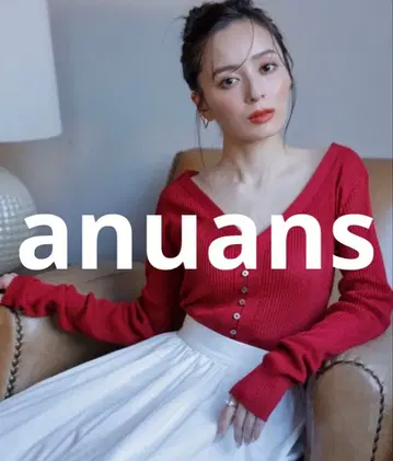 새상품급 anuans 니트 가디건 FREE 레드 여성용