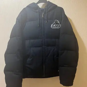XLARGE 후드 부착 블랙 다운 자켓 XL