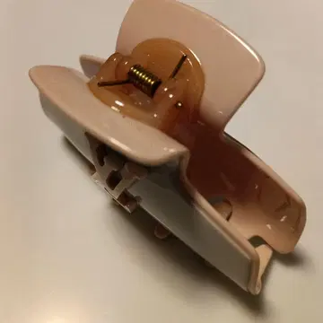 헤어 클립 핑크 그레이