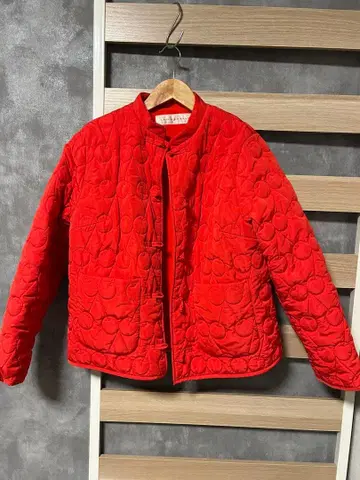 CHILD WOMAN 퀼팅 자켓 빨간색