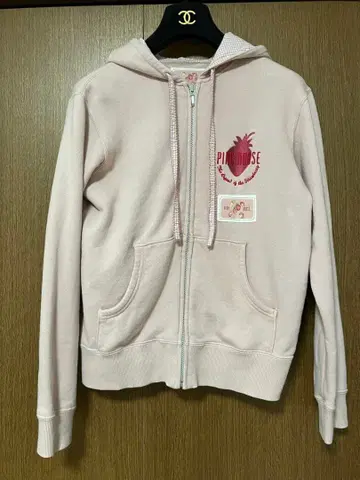 PINE HOUSE 스트로베리 패턴 후드티 핑크하우스 딸기 후드티