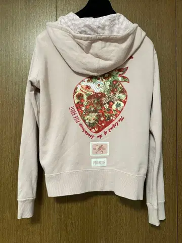 PINE HOUSE 스트로베리 패턴 후드티 핑크하우스 딸기 후드티