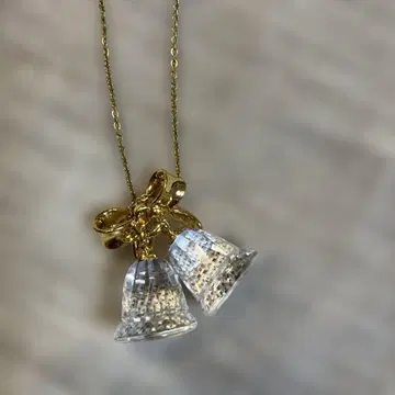 스와로스키 벨 모양 펜던트 목걸이