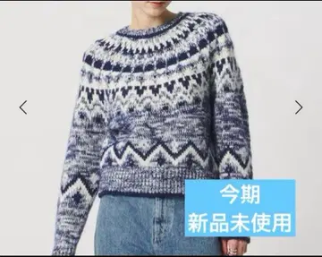 BATONER 네이비 긴팔 니트 스웨터 FREE 사이즈 024