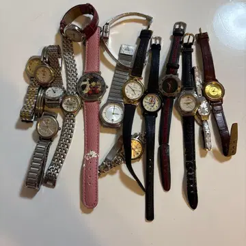 쿼츠 손목시계 16개 세트 정크제품