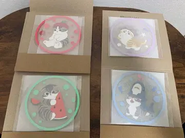 mofusand 모프 샌드 클리어 러버 코스터 4장 세트