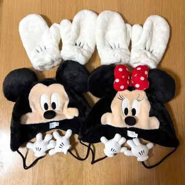 디즈니 미키 미니 팬캡 & 미키 장갑 2개 세트
