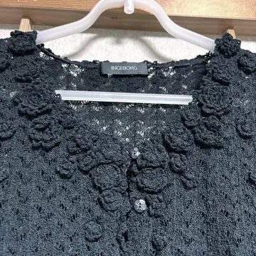 INGEBORG (잉게보그) 반팔 볼레로 블랙