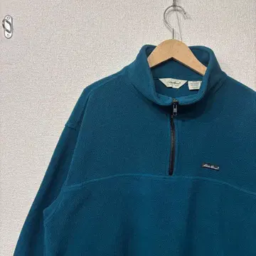 에디 바우어 하프 지퍼 플리스 로고 미국 빈티지 의류 L 3381