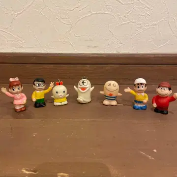 당시물 오바케의 Q타로 손가락 인형 7체 세트 소프트 비닐 반다이