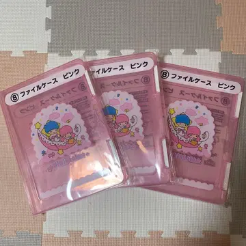 산리오 50주년 기념 파일 케이스 핑크 3개 세트