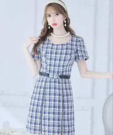 쥬얼스 트위드 드레스