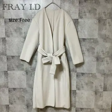 [FRAY I.D] 노카라 롱 가운 코트 Free