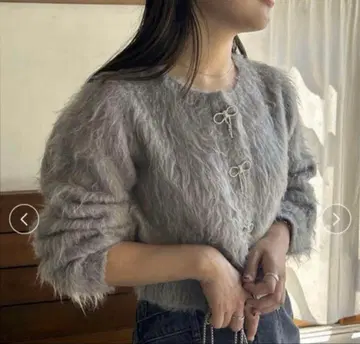 snidel 비쥬 리본 가디건