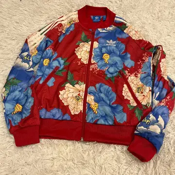 adidas 더팜컴퍼니 모란 패턴 트랙 자켓 꽃무늬