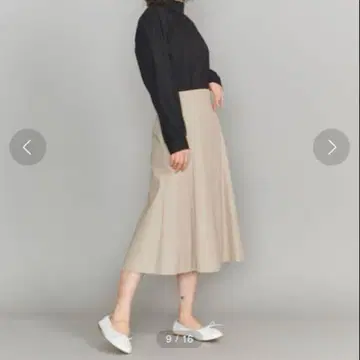 BEAUTY&YOUTH UNITED ARROWS 플레어 스커트 베이지 M