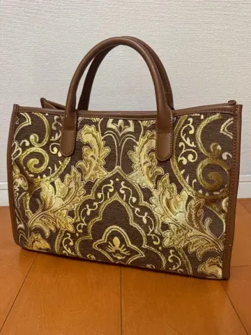 Andemiu 안데뮤 토트백 페이즐리 무늬 자카드