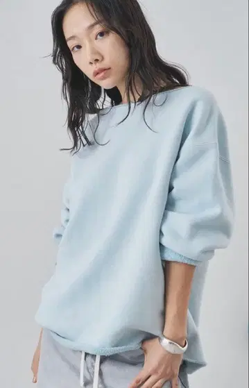 [ 미사용 택 포함 ] 윔 가젯 피그먼트 맨투맨 풀오버