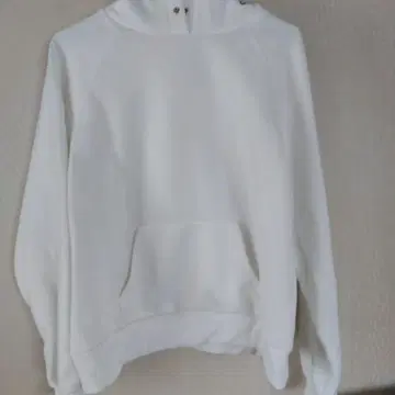 화이트 후드 부착 후드티