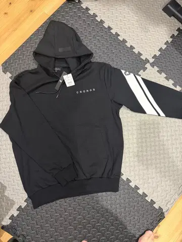 CRONOS 블랙 후드티 후드 부착 택 포함 새상품