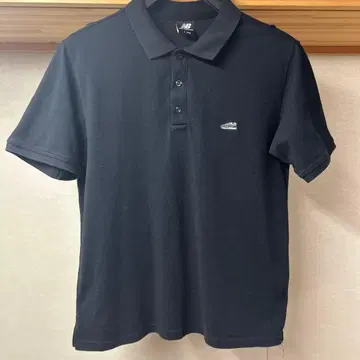 블랙 피케 셔츠 반팔 L