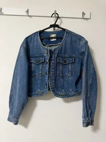 Garment Collection 데님 블루 M 크롭 자켓