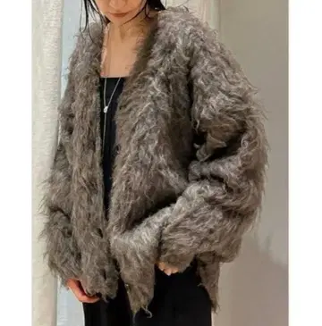 stylemixer 헤어리 컬 니트 가디건 가디건