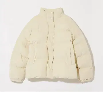 eaphi CORDUROY PUFFY JACKET iyory short