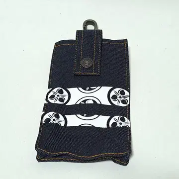 모모타로 데님 청바지 스마트폰 파우치