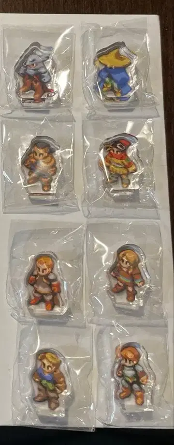 FFT 파이널 판타지 택틱스 미니 아크릴 블록 8종 세트